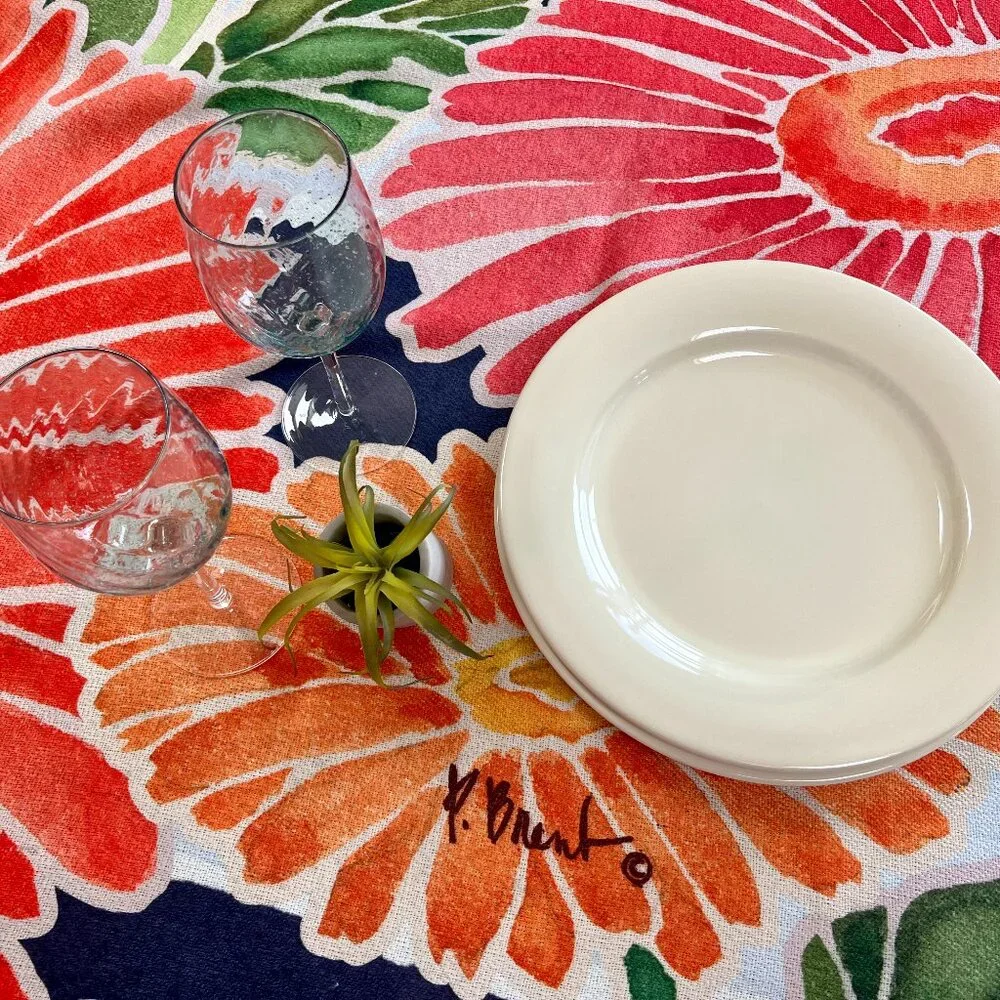 FIRM PRICE!  Paul Brent Gerbera Daisy Garden Throw/Blanket/Tablecloth